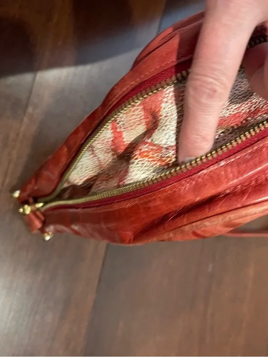 miss max red orange shoulder purse - Picture 10 of 13